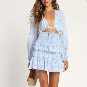 Light blue flowy spring/summer dress